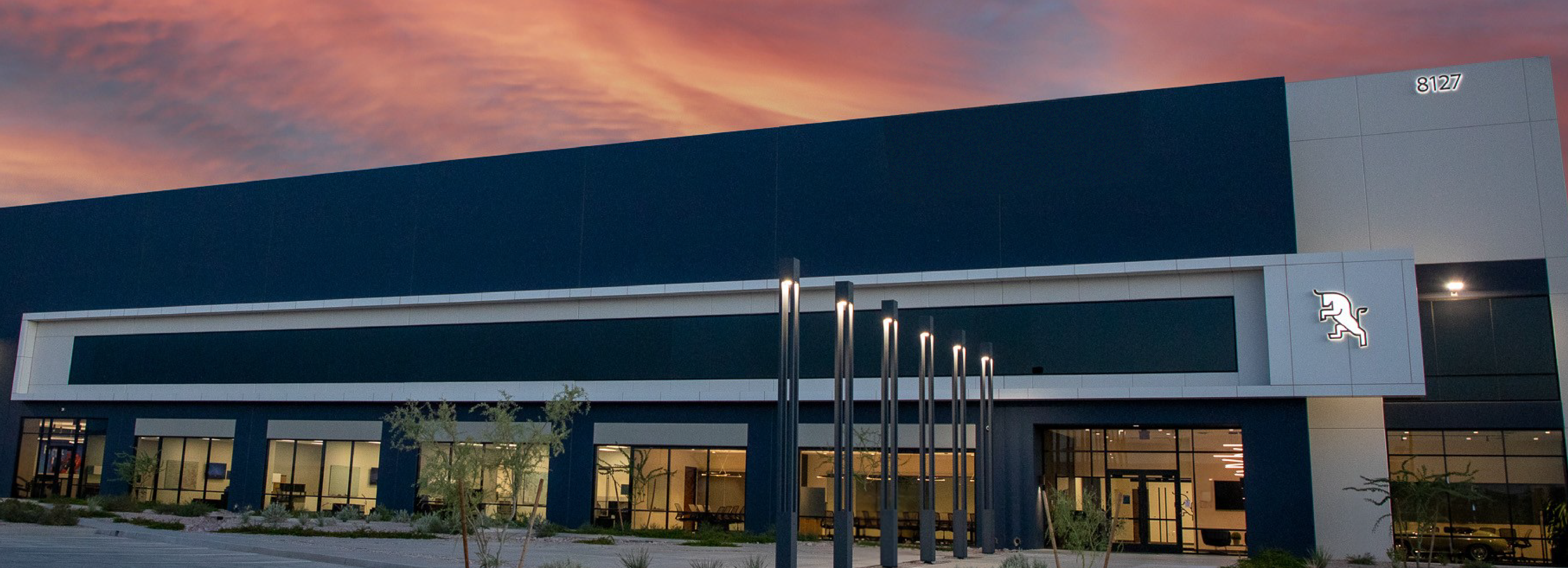 EMV Building at Sunset